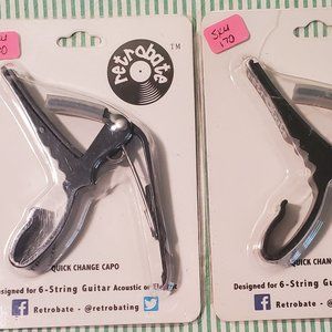 2 Pk Retrobate Quick Change Capo, Electric or Acoustic
